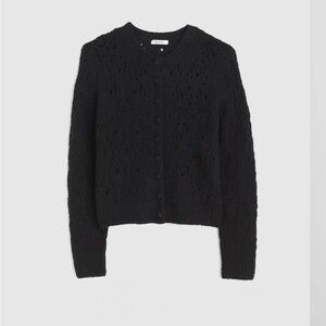 Madewell Black Pointelle Cardigan